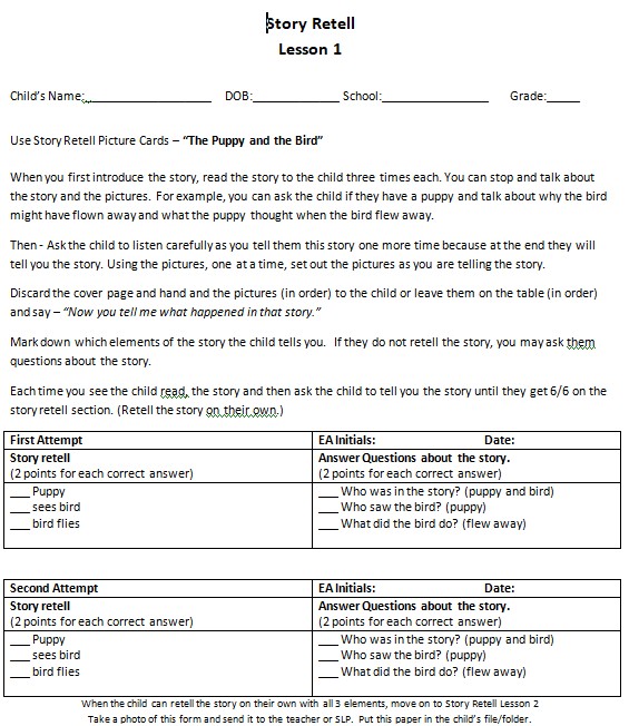 Grammar lesson materials