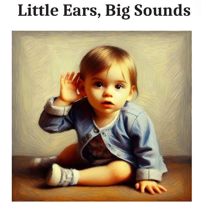 Little Ears, Big Sounds board book cover
