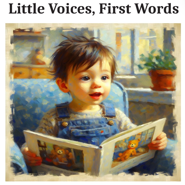 Little Voices, First Words board book cover