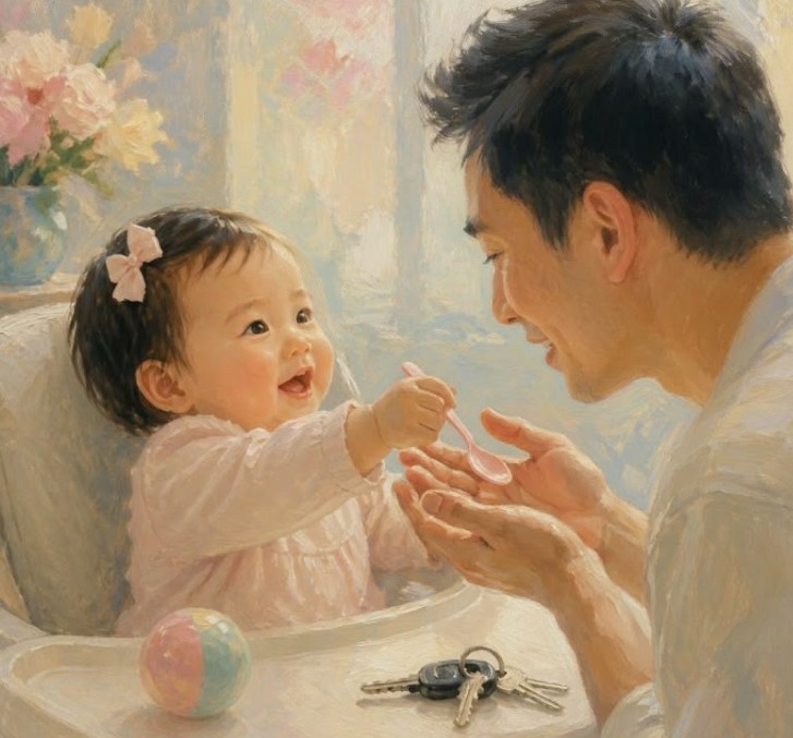 A parent and toddler reading and playing together