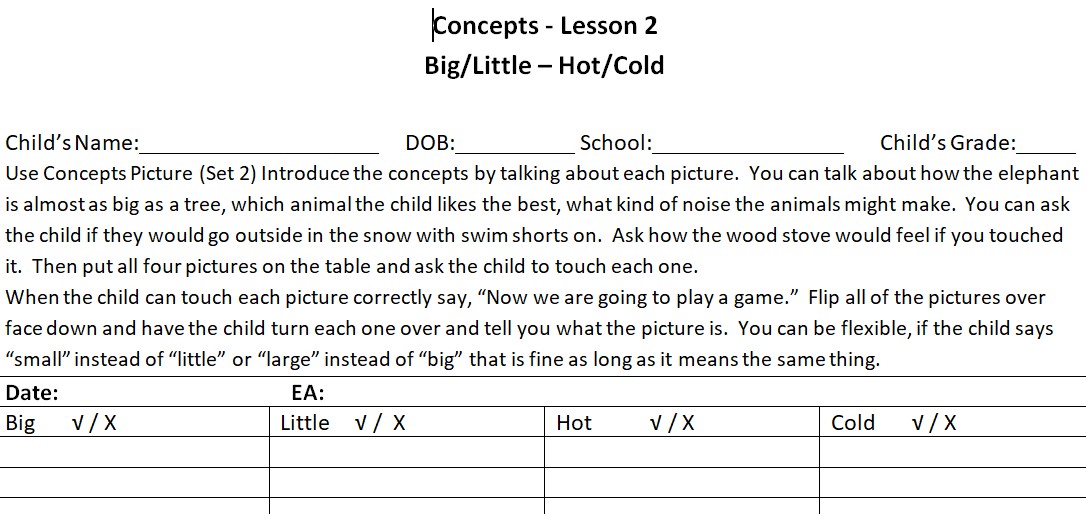 Program materials